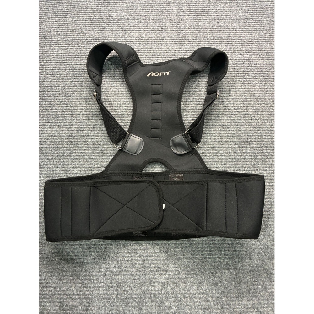 Aofit Posture Corrector Back Support Brace Black Adjustable Size Large Unisex